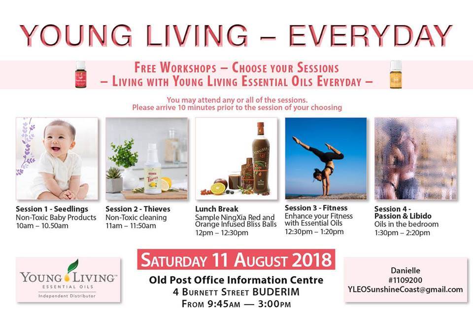 Young Living Everyday - Free Workshops, Buderim