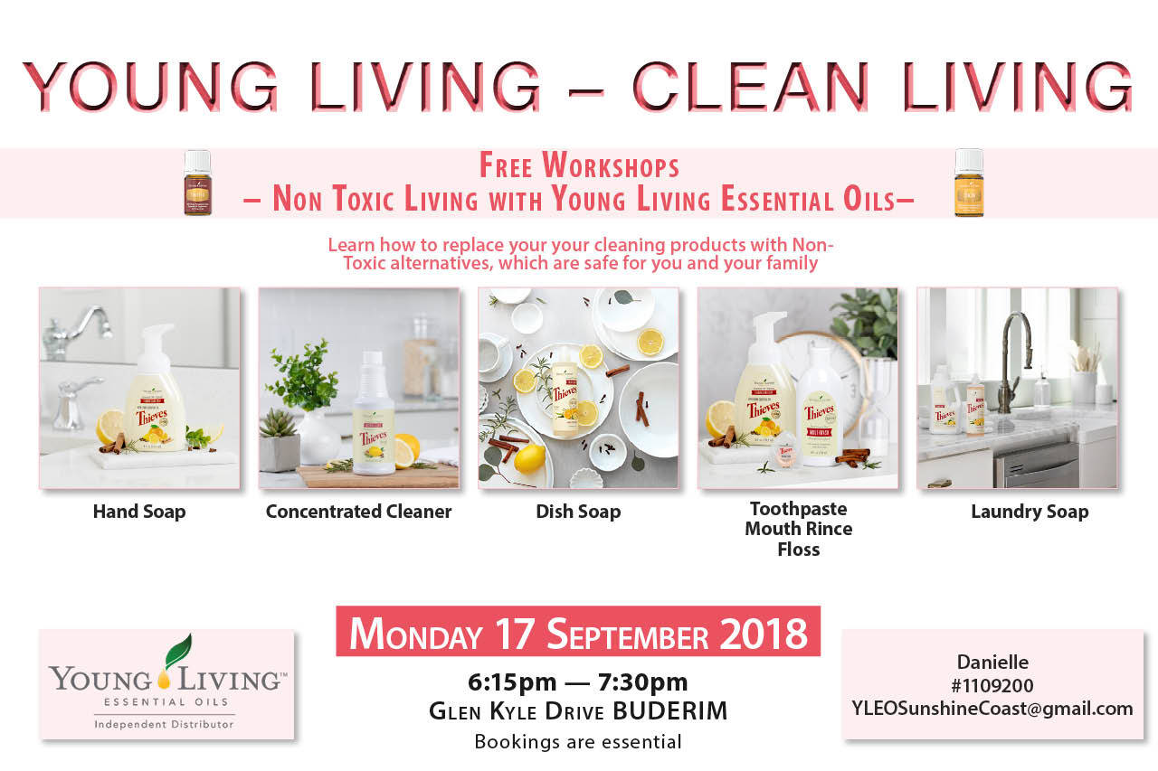 FREE Workshop - Clean Living with Young Living - BUDERIM