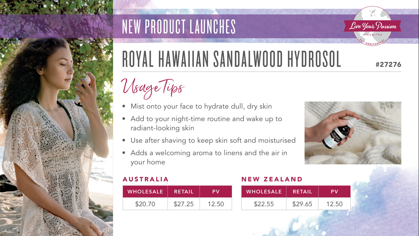 Royal Hawaiian Sandalwood Hydrosol