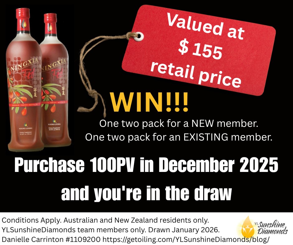 Purchase 100PV and Go In The Draw to Win 2 Bottles of NingXia Red