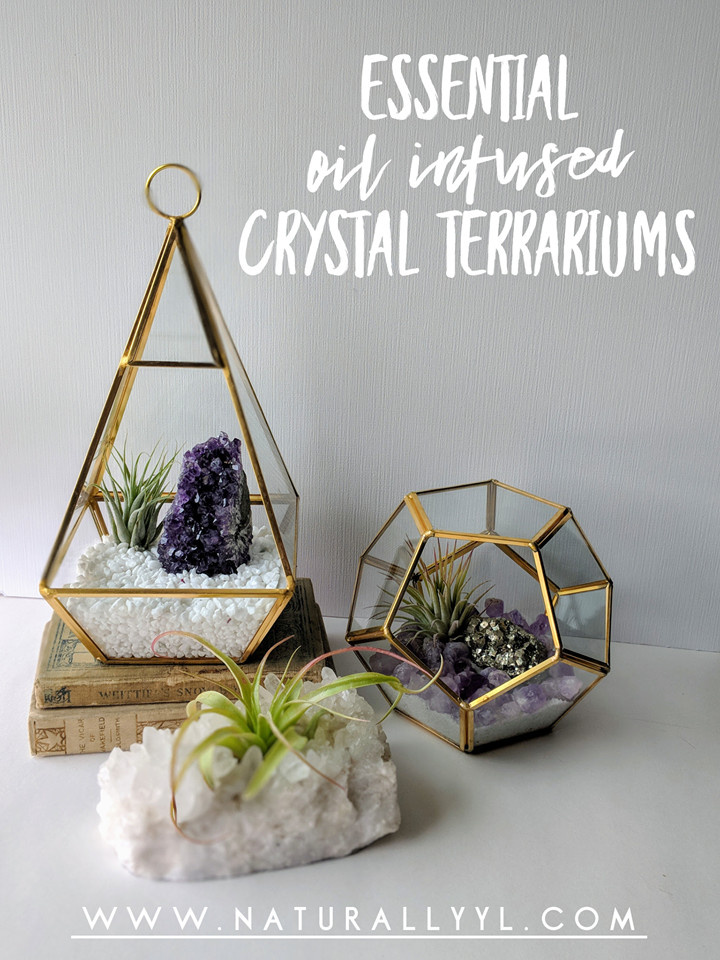 Essential Oil Infused Crystal Terrariums 