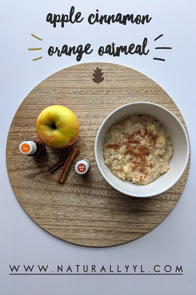 Warm Apple Cinnamon Orange Oatmeal 