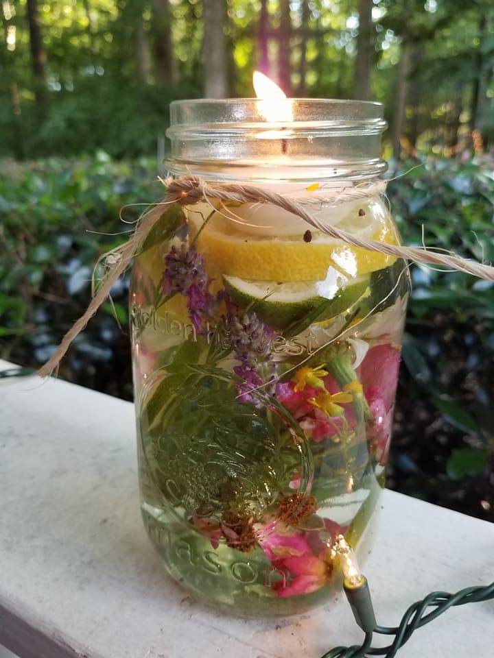 Mason Jar Citronella Candles