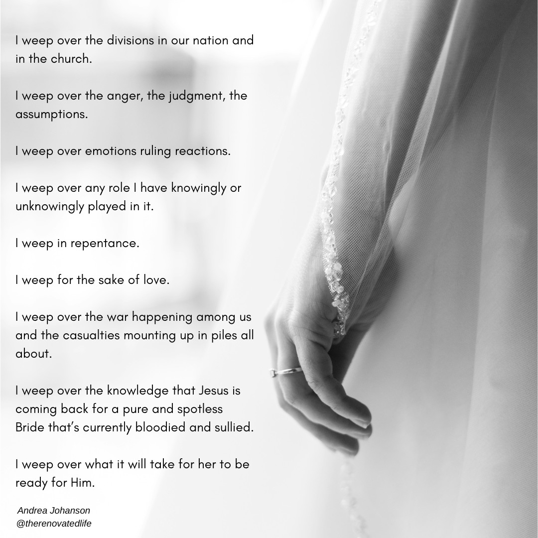 The Bride Dismembered:  A Call to Love and to Reunite the Body