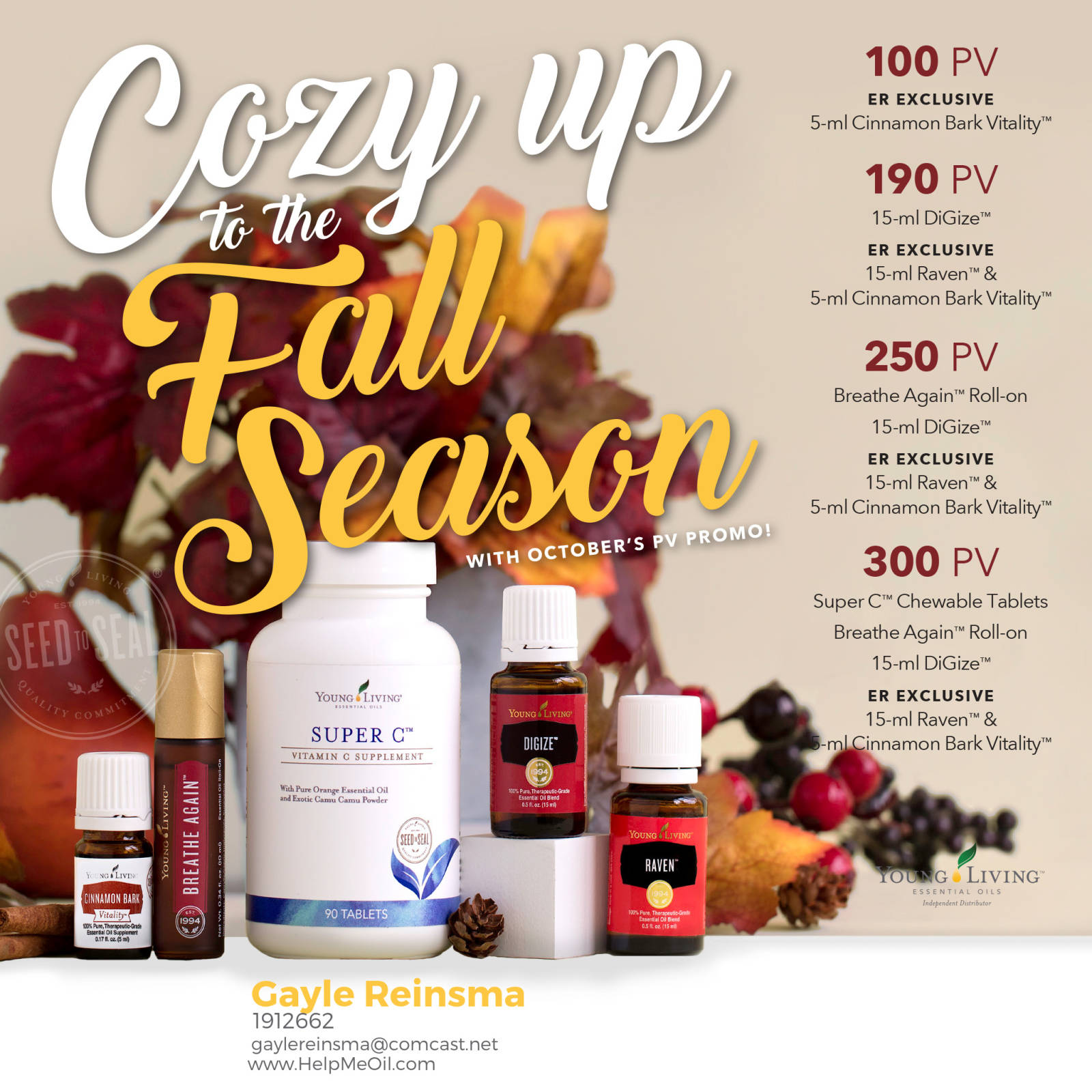 October Young Living Specials, Recipes, Tips and Tricks!