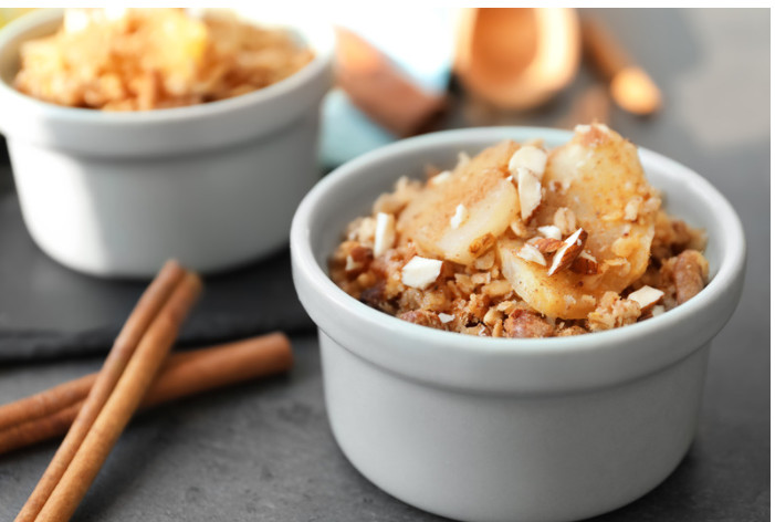 Apple Pumpkin Spice Baked Oatmeal