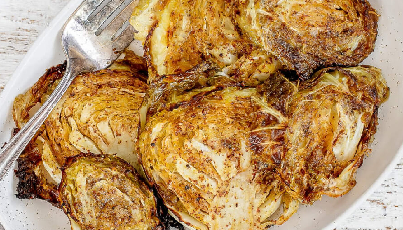 Roasted Cabbage Wedges