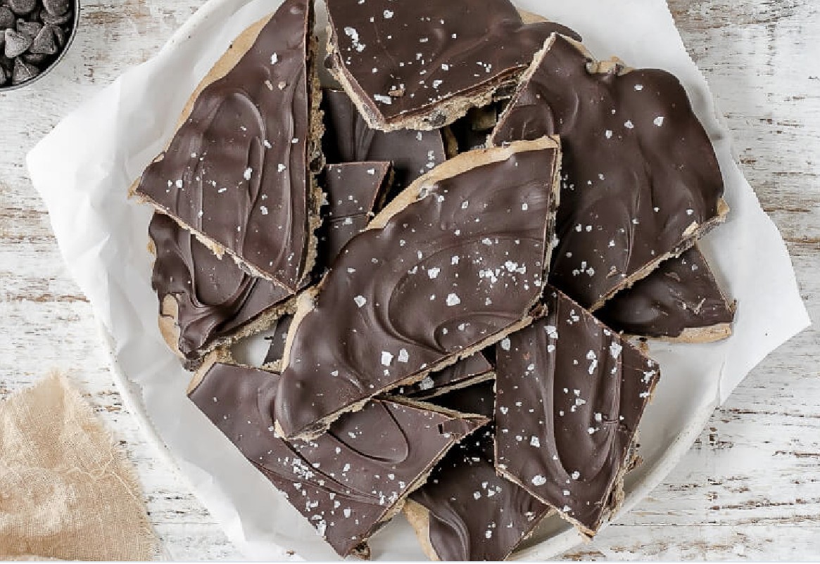 Chocolate Chip Cookie Dough Bark