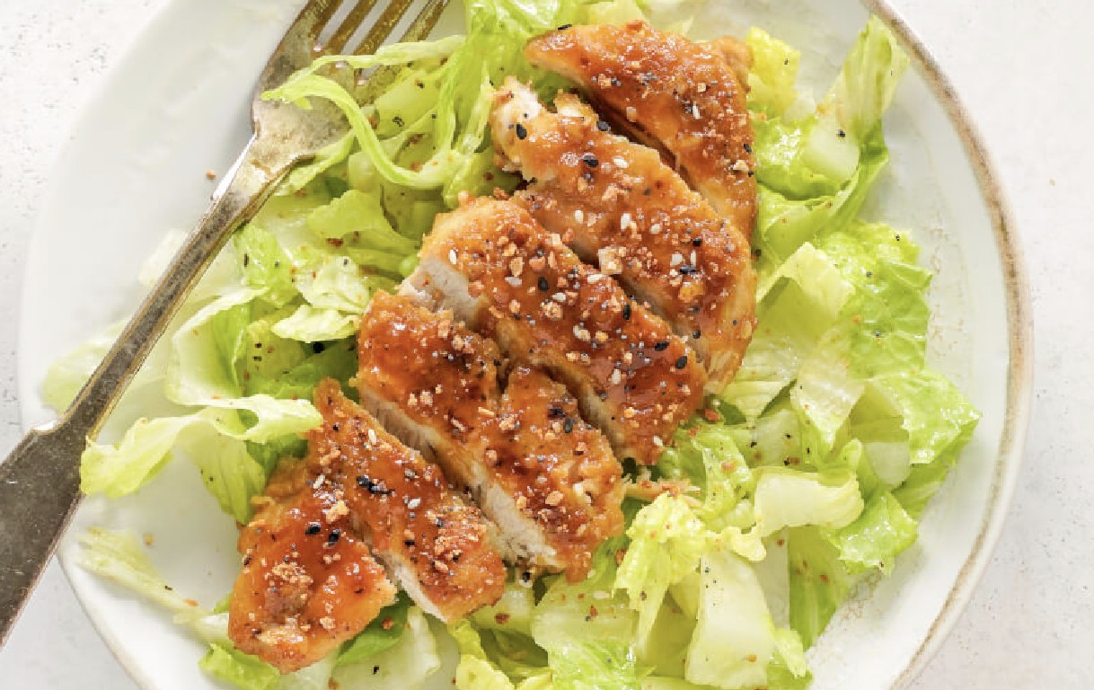 Sticky Orange Chicken with Simple Salad G/F