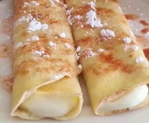 Lemon Crepes with Lemongrass-Lemon Cream Cheese Filling and NingXia Red Drizzle
