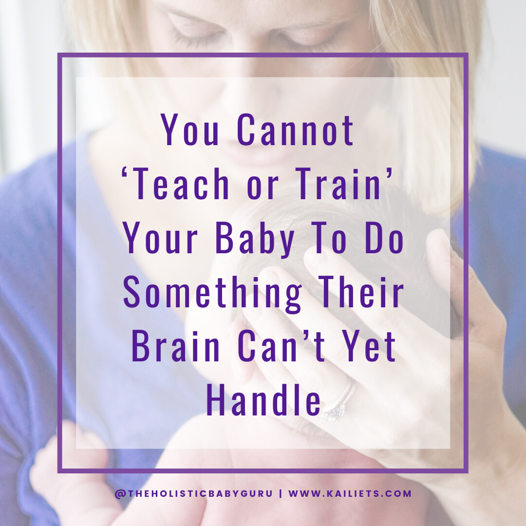 You Cannot ‘Teach or Train’ Your Baby To Do Something Their Brain Can’t Yet Handle