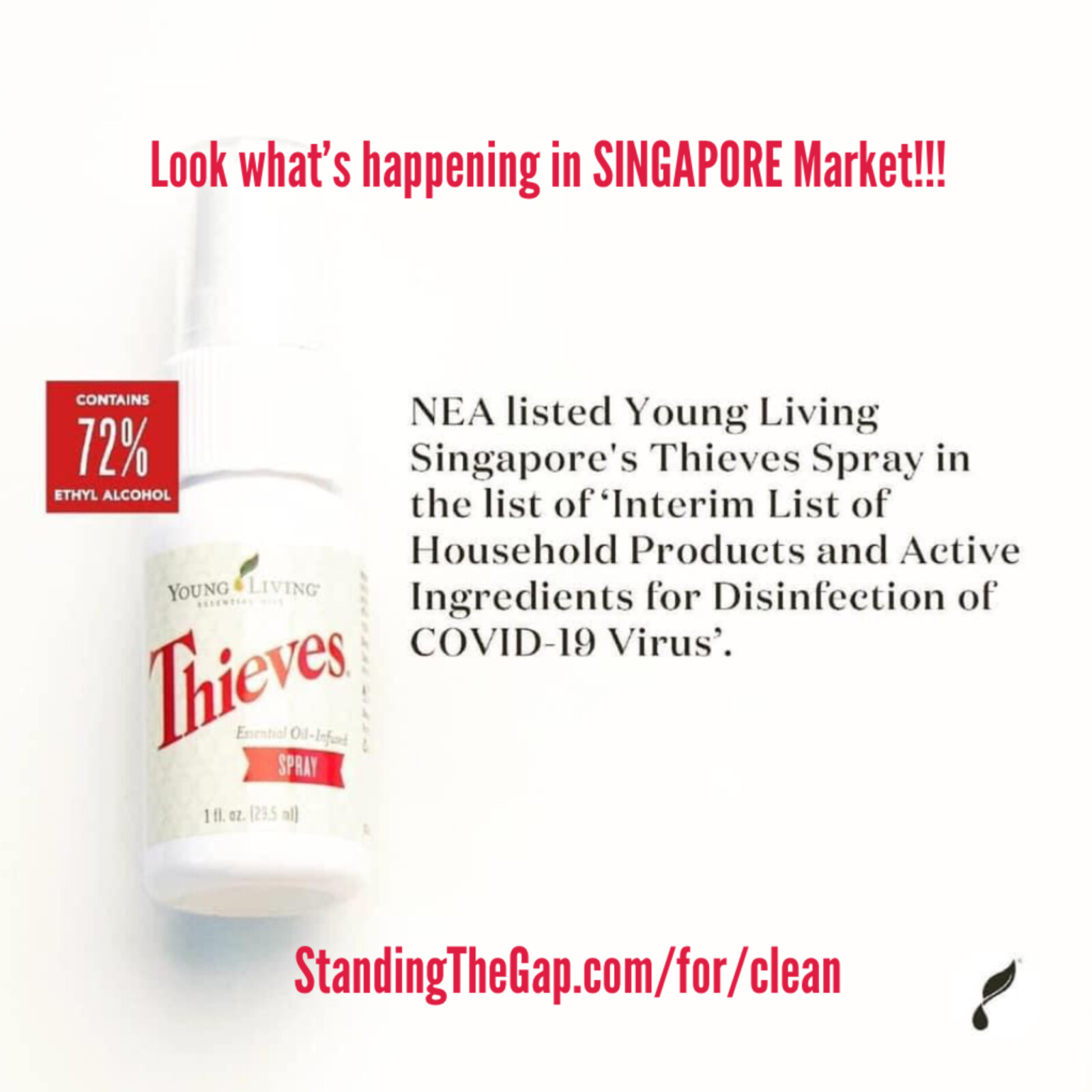 Singapore Market is Rocking with Thieves Spray! 