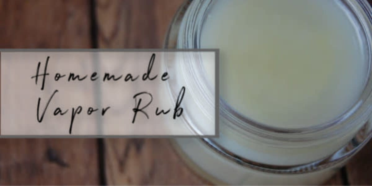 Essential Oil Infused Vapor Rub DIY