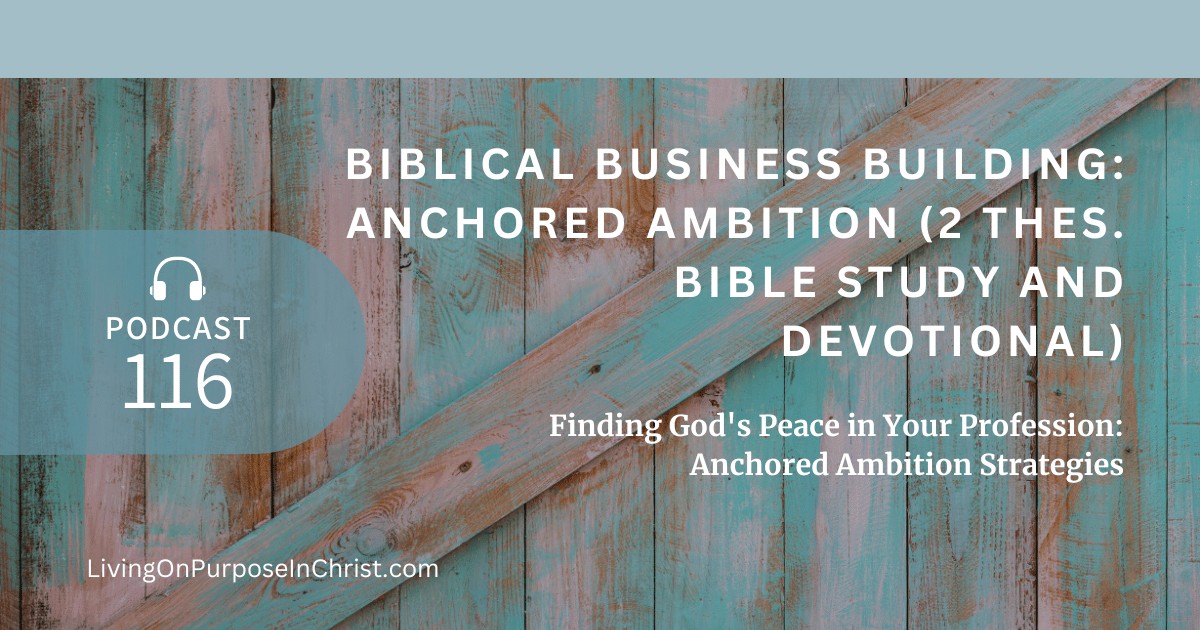 Finding God's Peace in Your Profession: Anchored Ambition Strategies