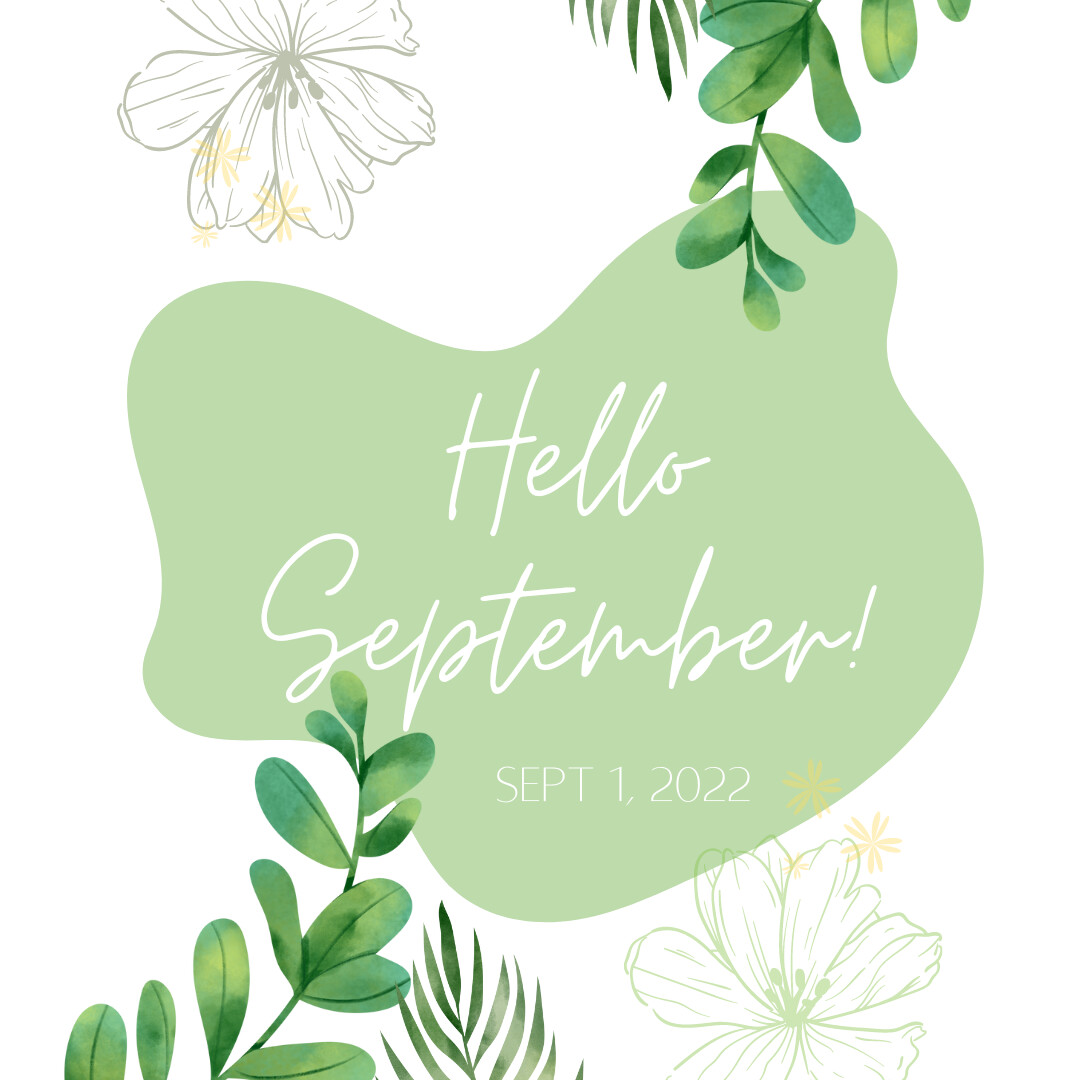 Happy September! 