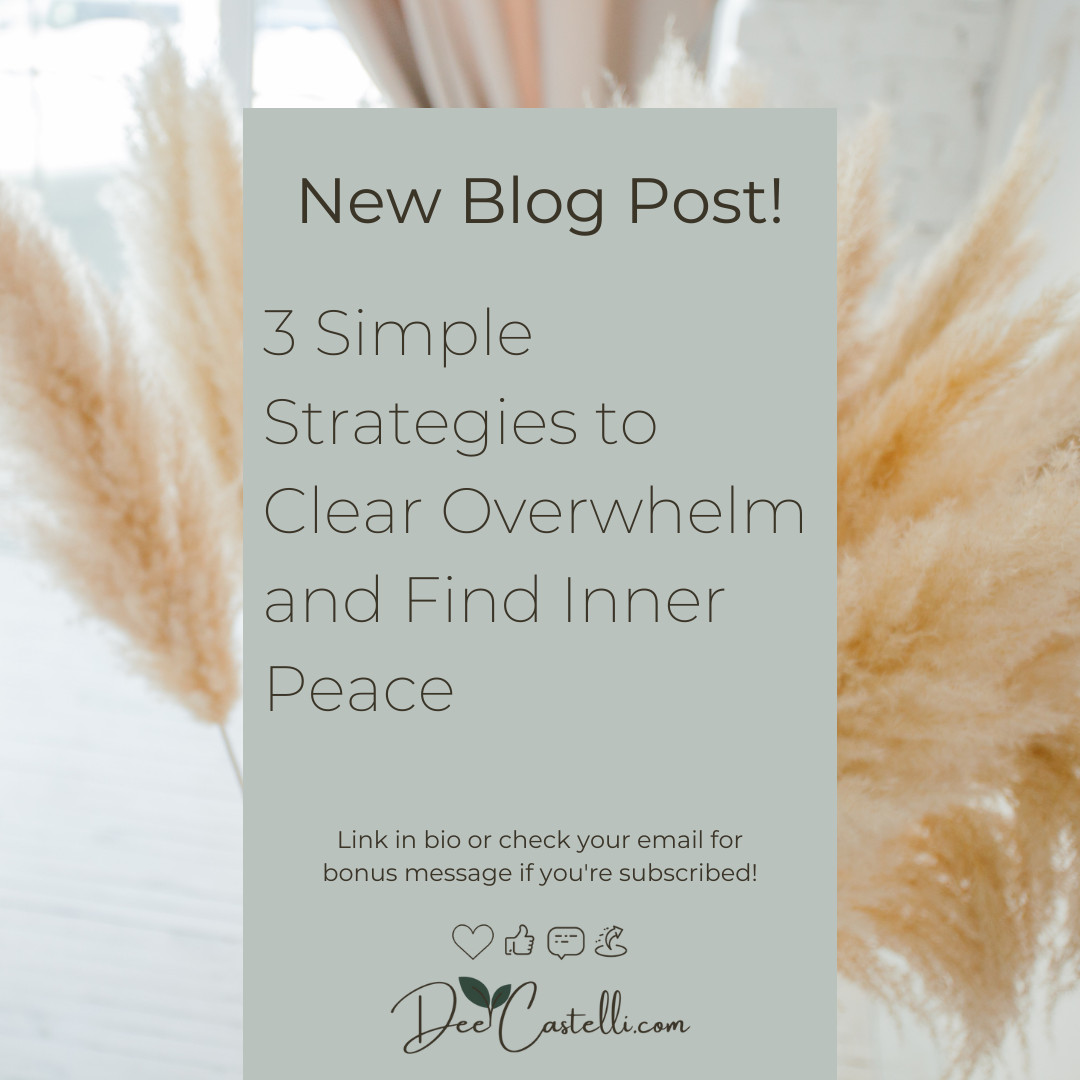 3 Simple Strategies to Clear Overwhelm and Find Inner Peace