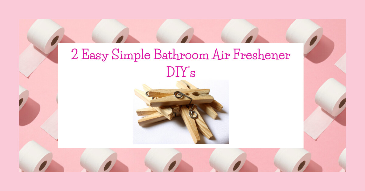Eliminate odors in the bathroom with 2 easy DIY's