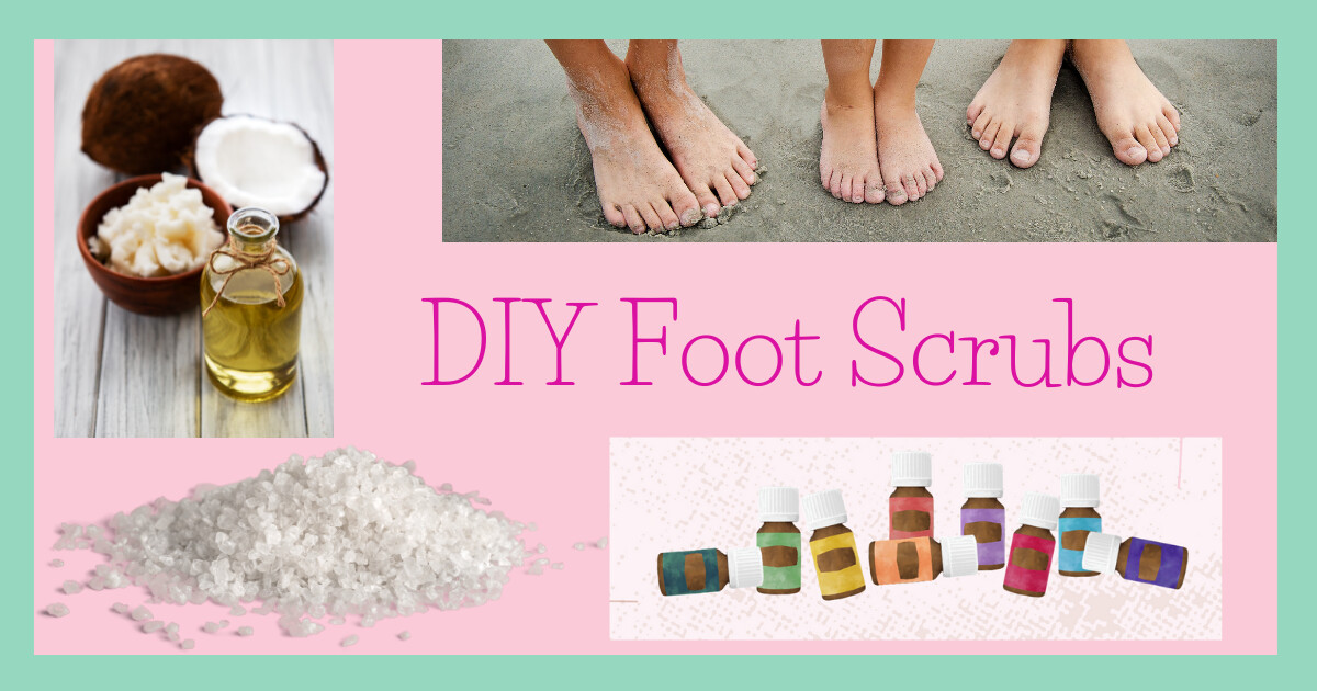 Get your feet ready for summer with these DIY foot scrubs using essential oils!