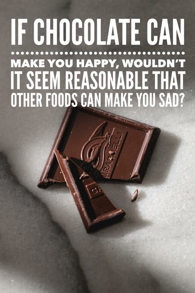 If Chocolate Can Make You Happy, Can Some Foods Make You Sad?