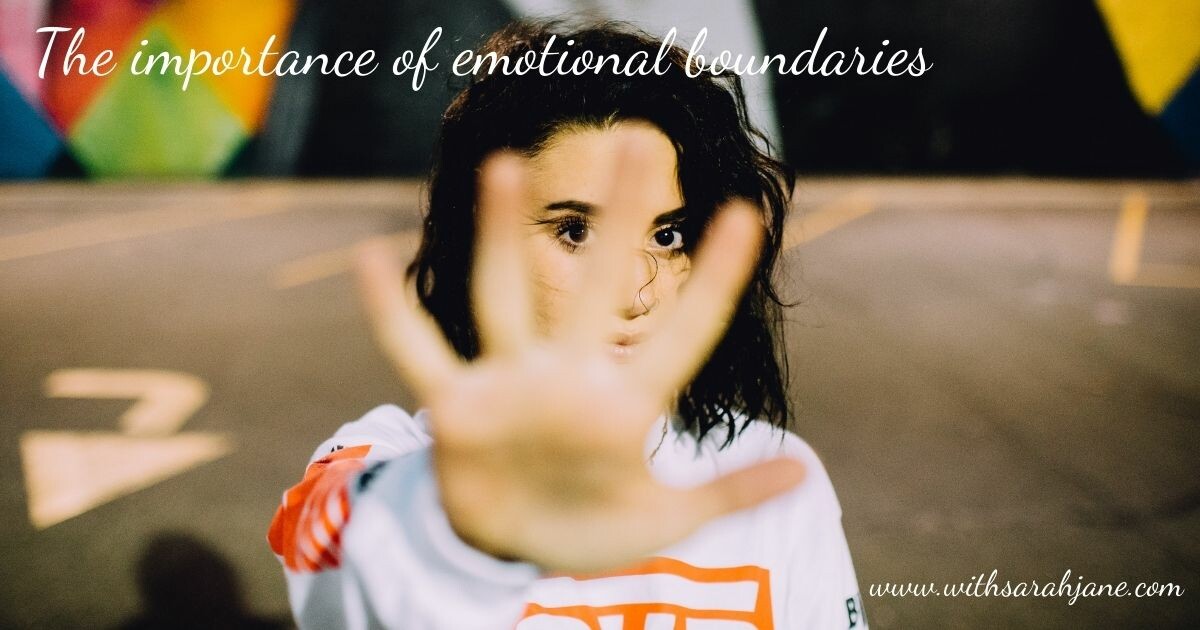 Why are emotional boundaries important? Learning to say no!