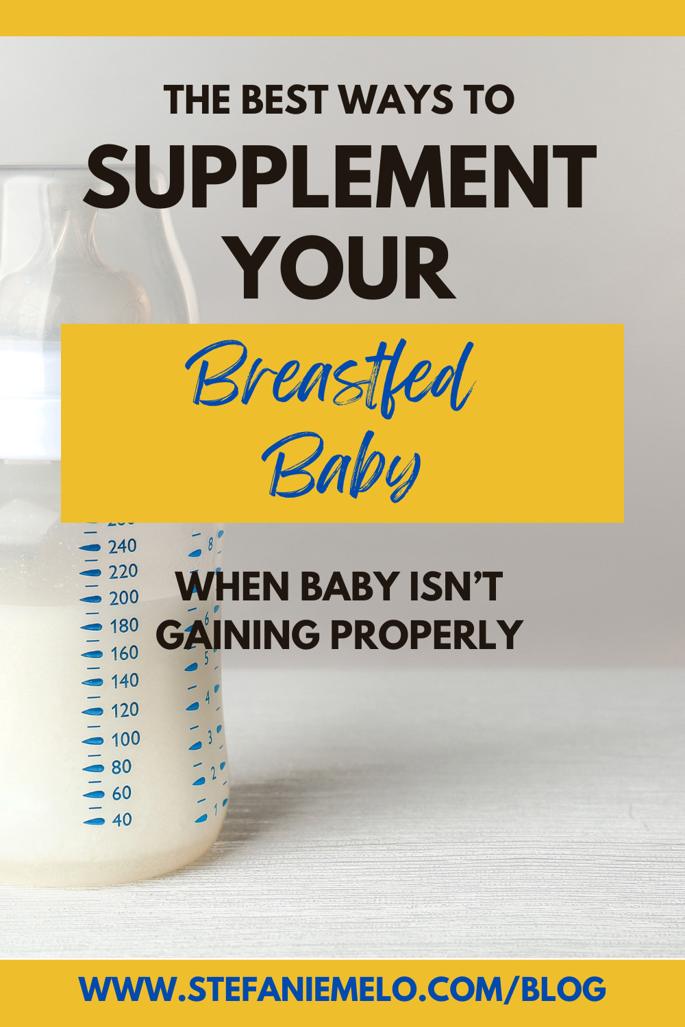 Supplement So Baby Gains Enough Weight