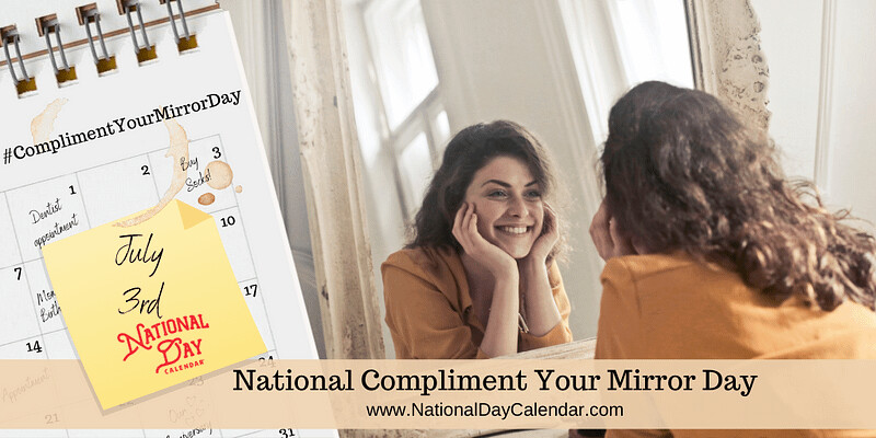 July 3rd is National Compliment Your Mirror Day!  Make it sparkle with Thieves Household Cleaner!
