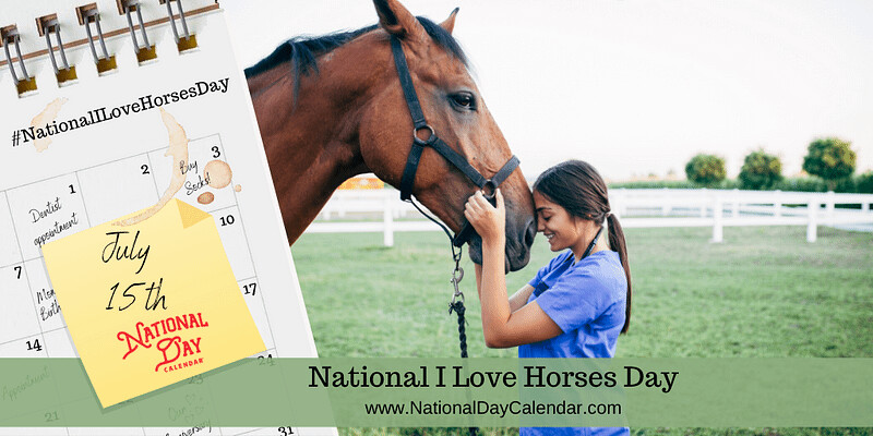 July 15th is Nat'l I Love Horses Day! Learn how horses benefit from essential oils!