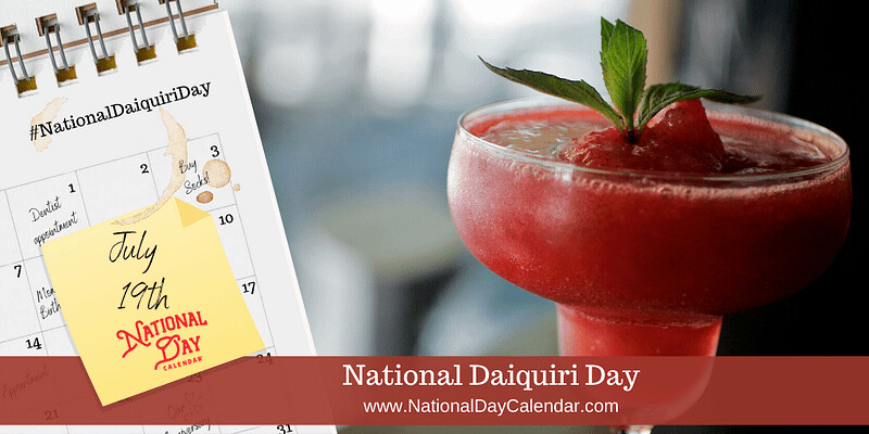 July 19th is National Daiquiri Day!  Enjoy this Essential Oil Infused Strawberry Daiquiri