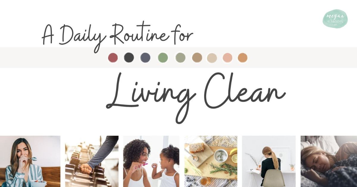 A Daily Routine for Living Clean + 30 Day Challenge!