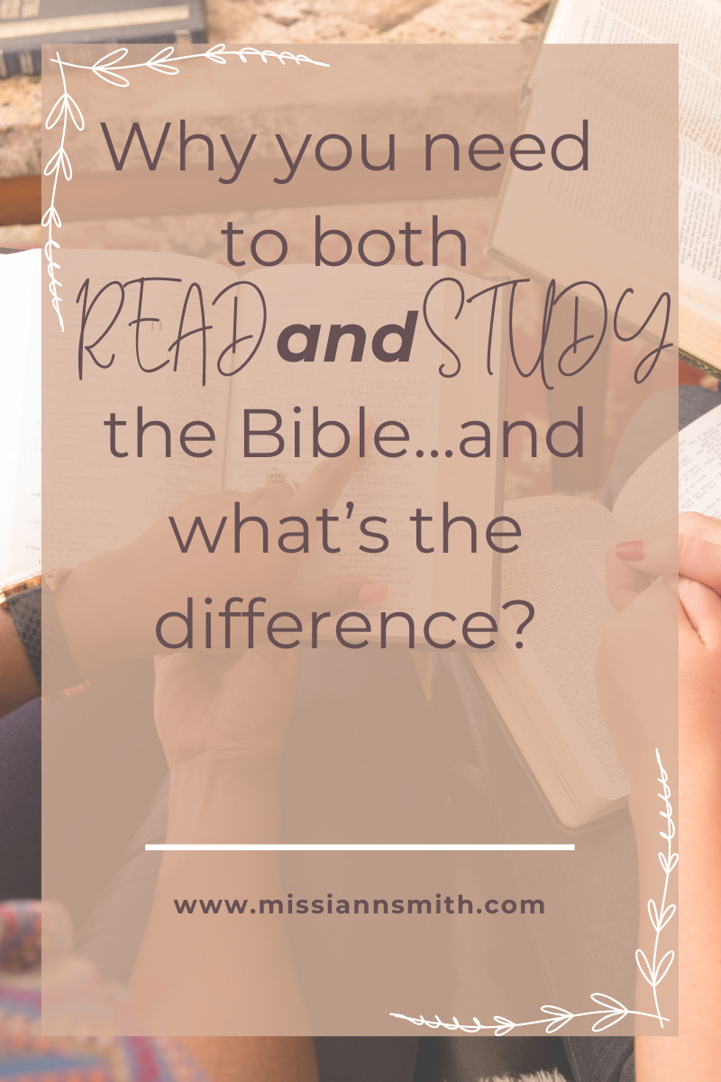 The Difference Between Reading and Studying the Bible