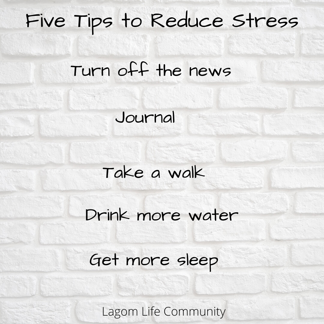 Five tips to reduce stress and feel healthier 