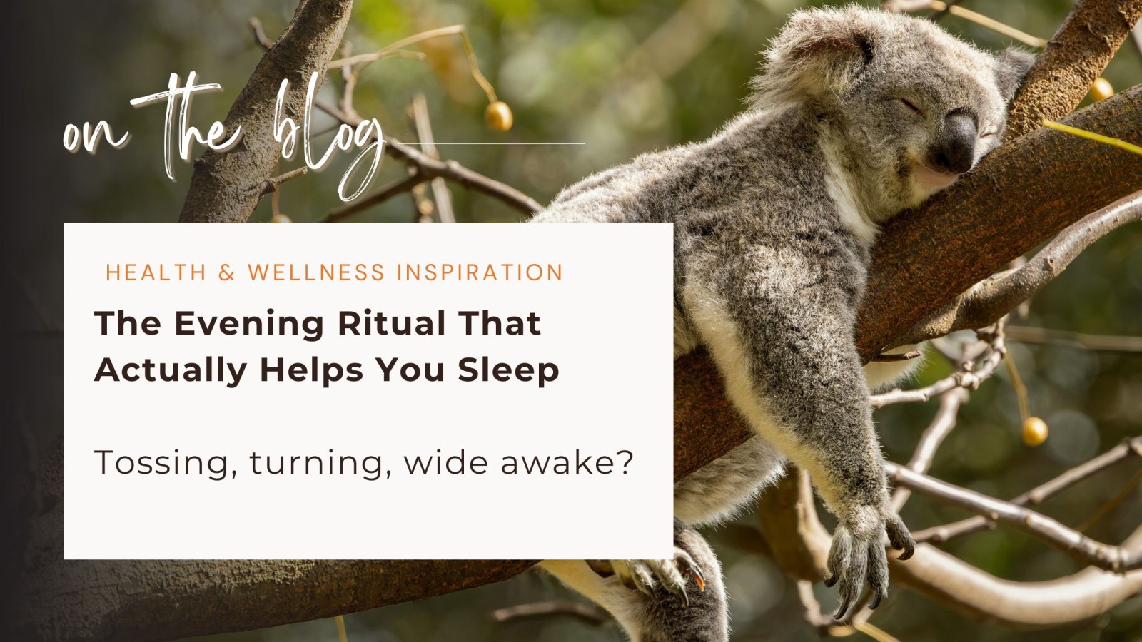The Evening Ritual That Actually Helps You Sleep