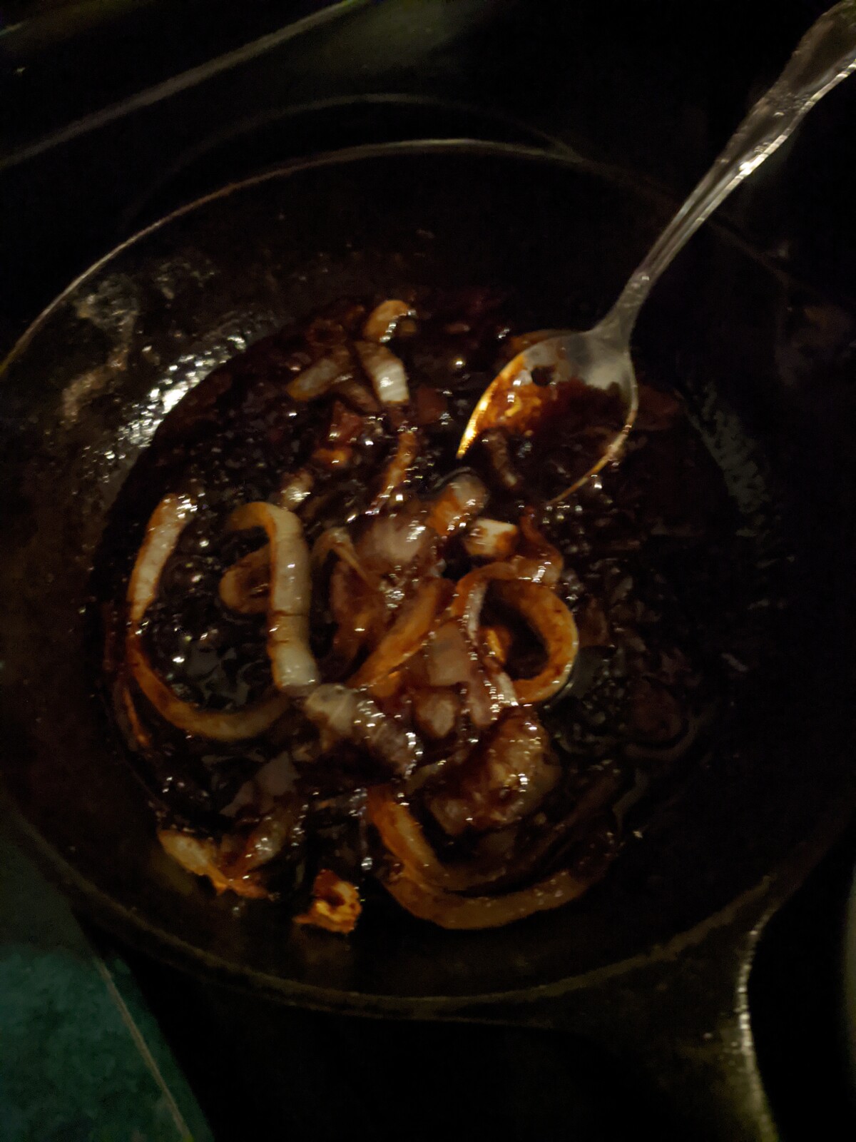 I burned the damn onions!