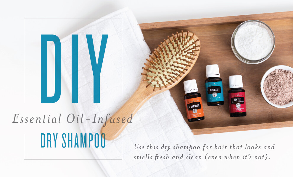 DIY Essential Oil Infused Dry Shampoo