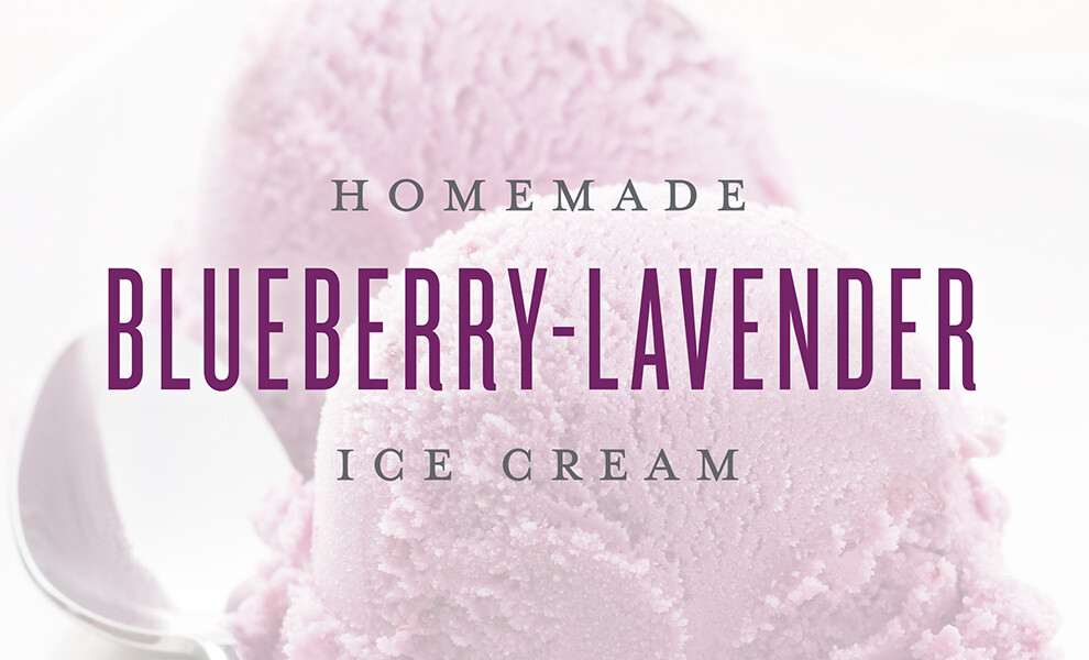 Blueberry-Lavender (Non Dairy) Ice Cream recipe #WellnessWednesday