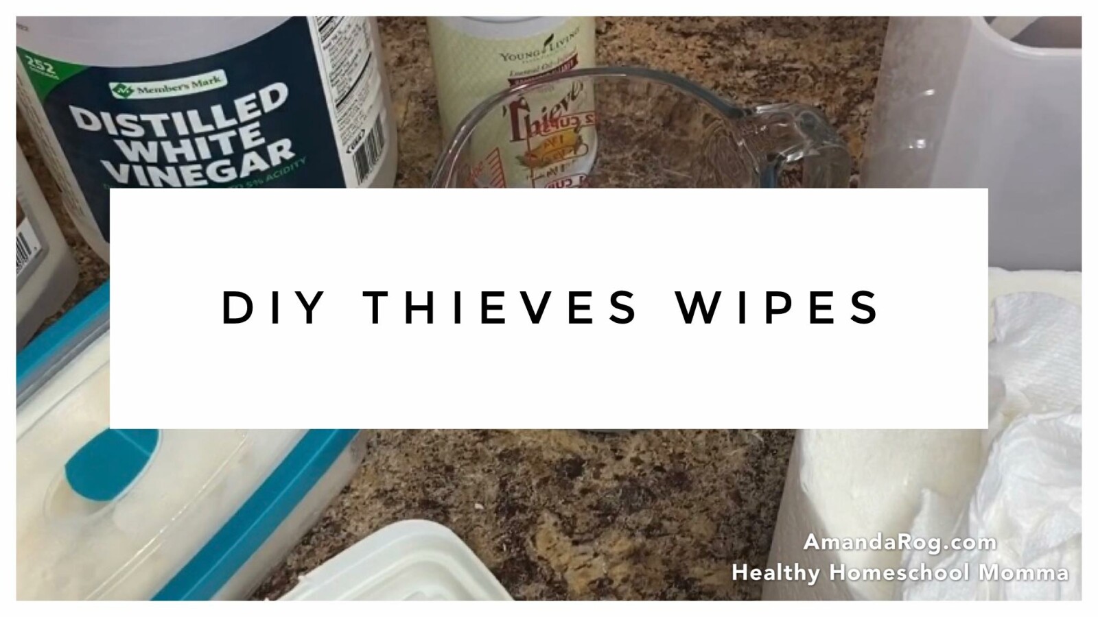 DIY Disposable Thieves Wipes