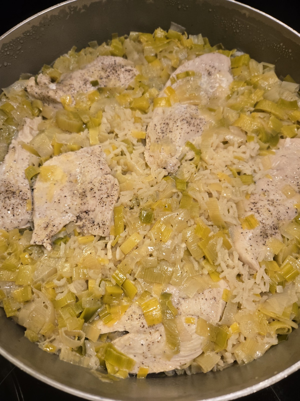 Leeky Chicken with Salsa Verde