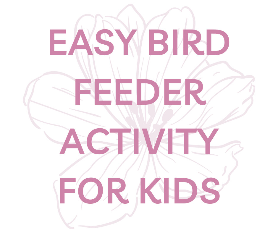 Easy Bird Feeder Activity for Kids