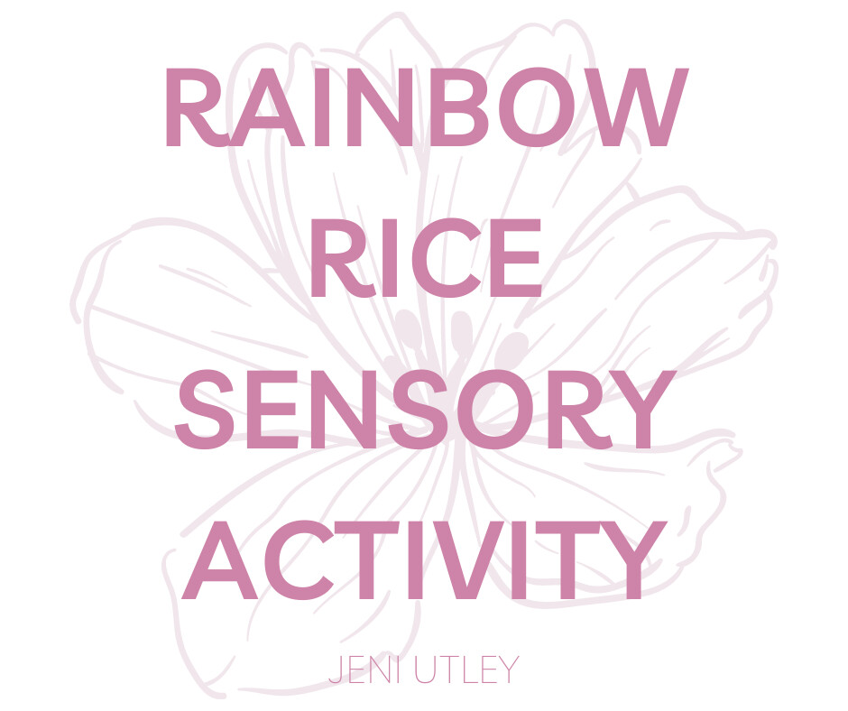 Rainbow Rice Sensory Activity for Kids 