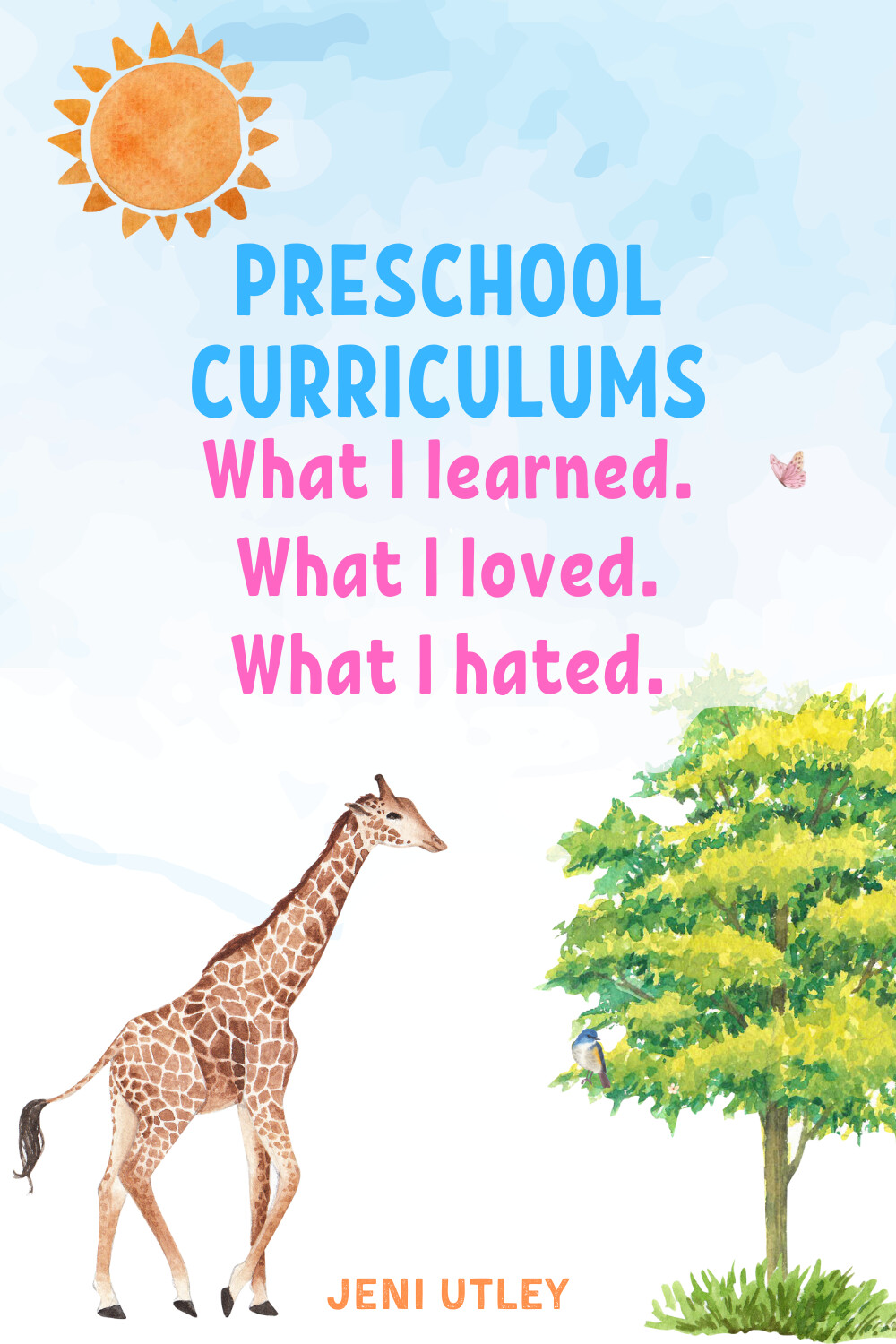 PRESCHOOL CURRICULUMS: What I learned, what I loved and what I hated.