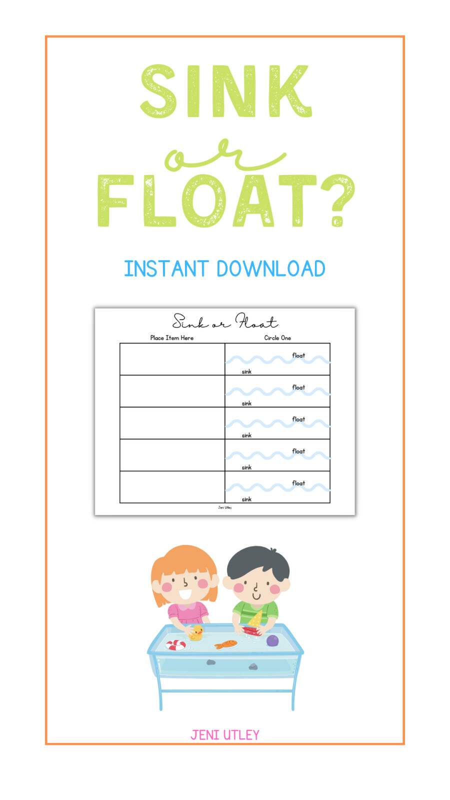 Sink or Float? A Fun and Educational Activity for Preschoolers