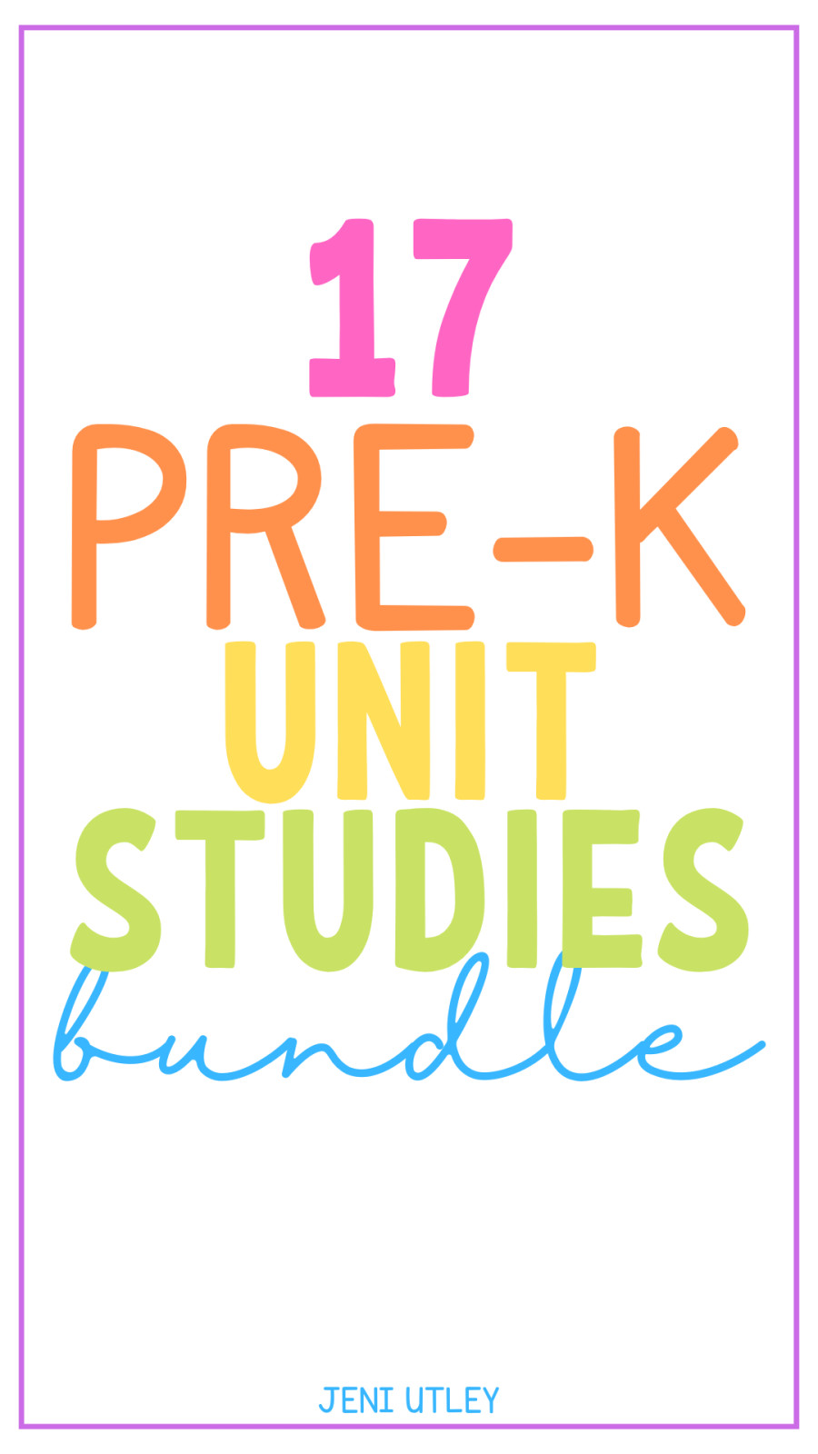 17 Preschool Unit Studies Bundle