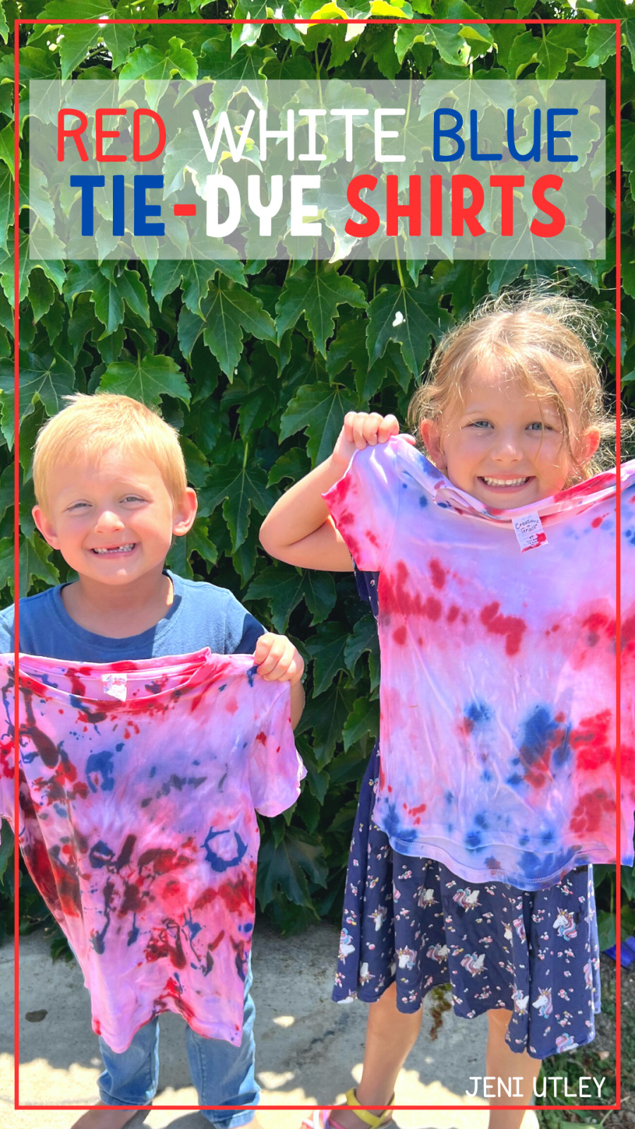 TIE-DYING WITH PRESCHOOLERS AND LEARNING ABOUT THE 4TH OF JULY