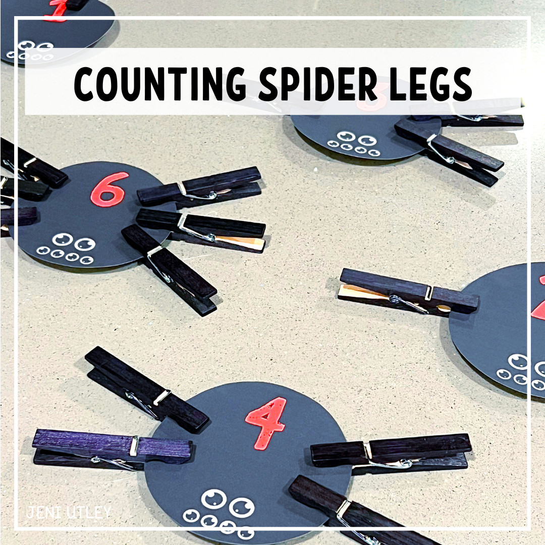 Counting Spider Legs Activity for Preschoolers