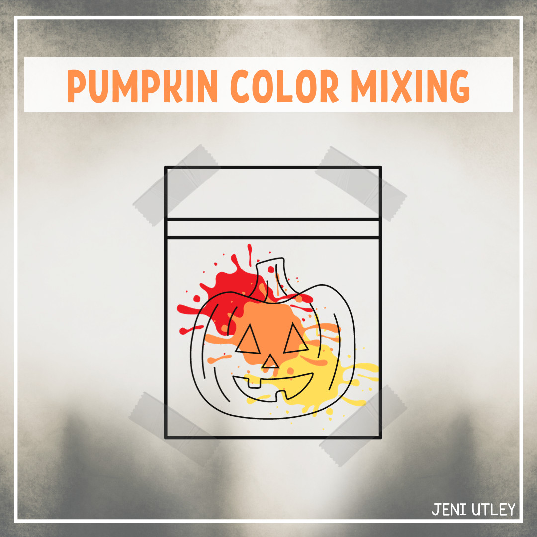 Pumpkin Color Mixing Activity for Preschoolers
