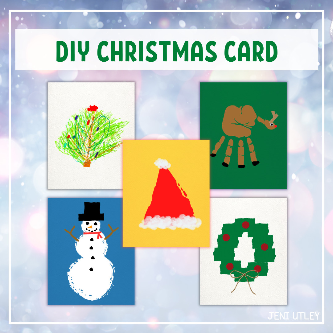Design Your Own Christmas Card Craft for Preschoolers