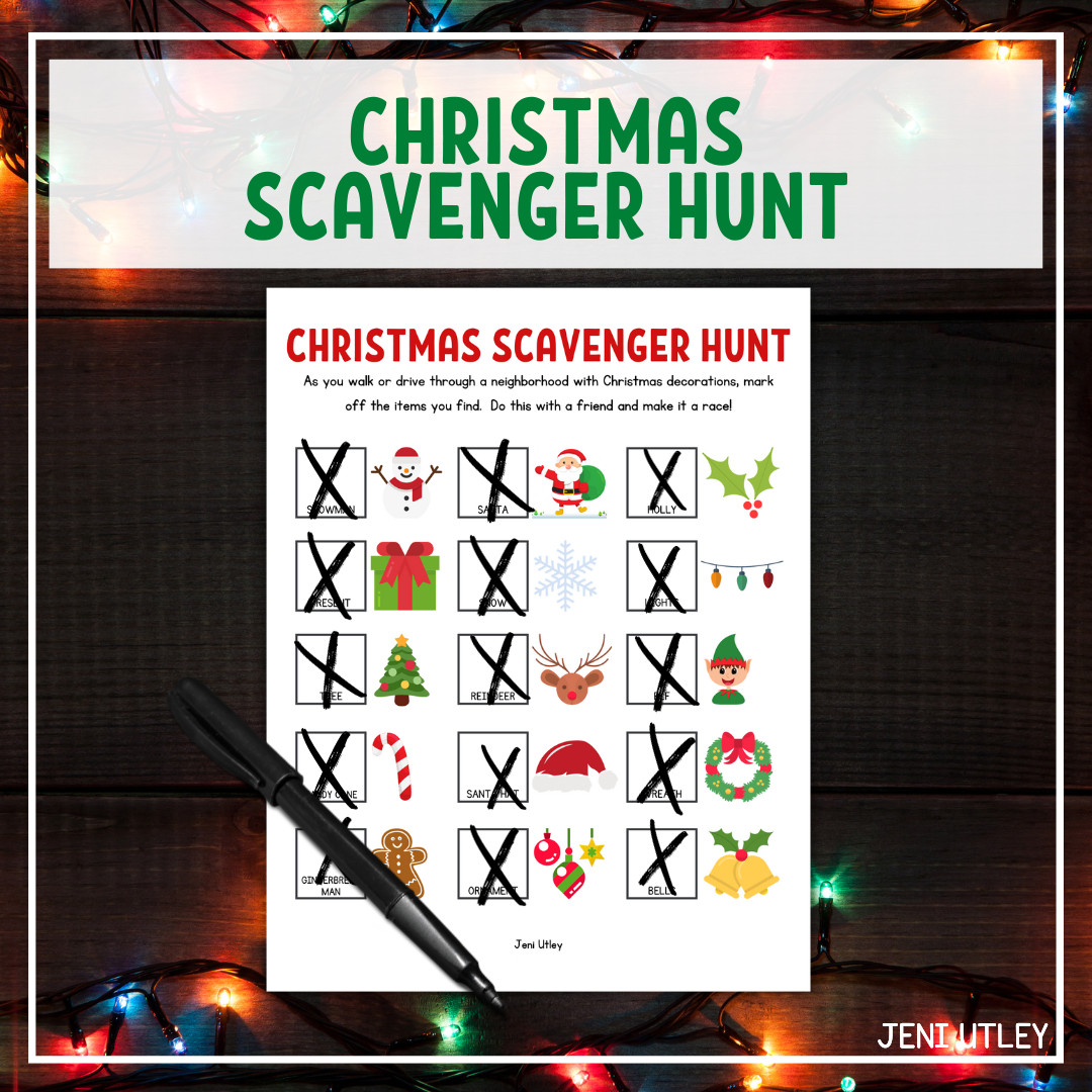 Christmas Scavenger Hunt for Preschoolers