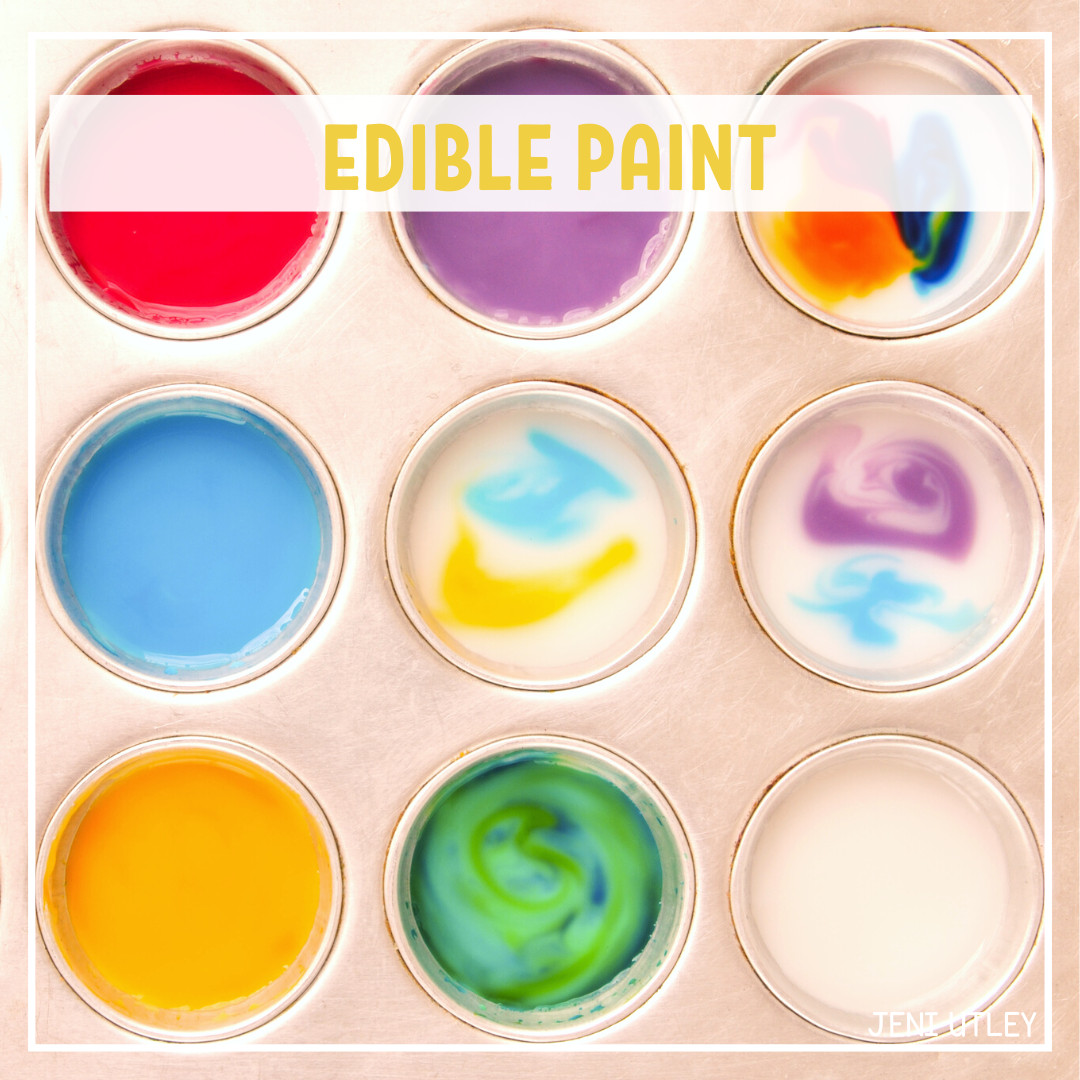 Edible Paint: Preschool Color Activity