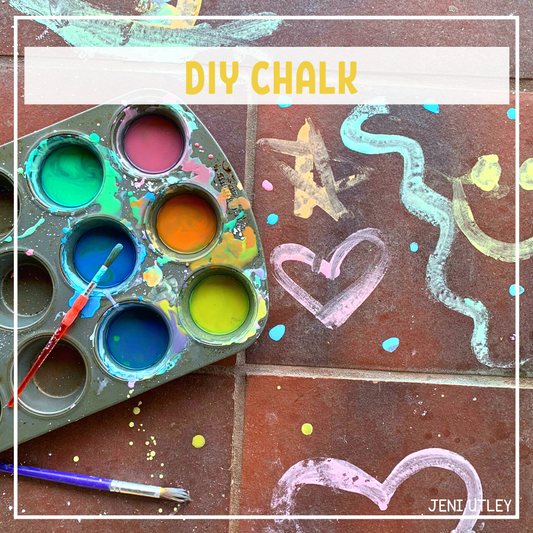 DIY Chalk: Preschool Color Activity