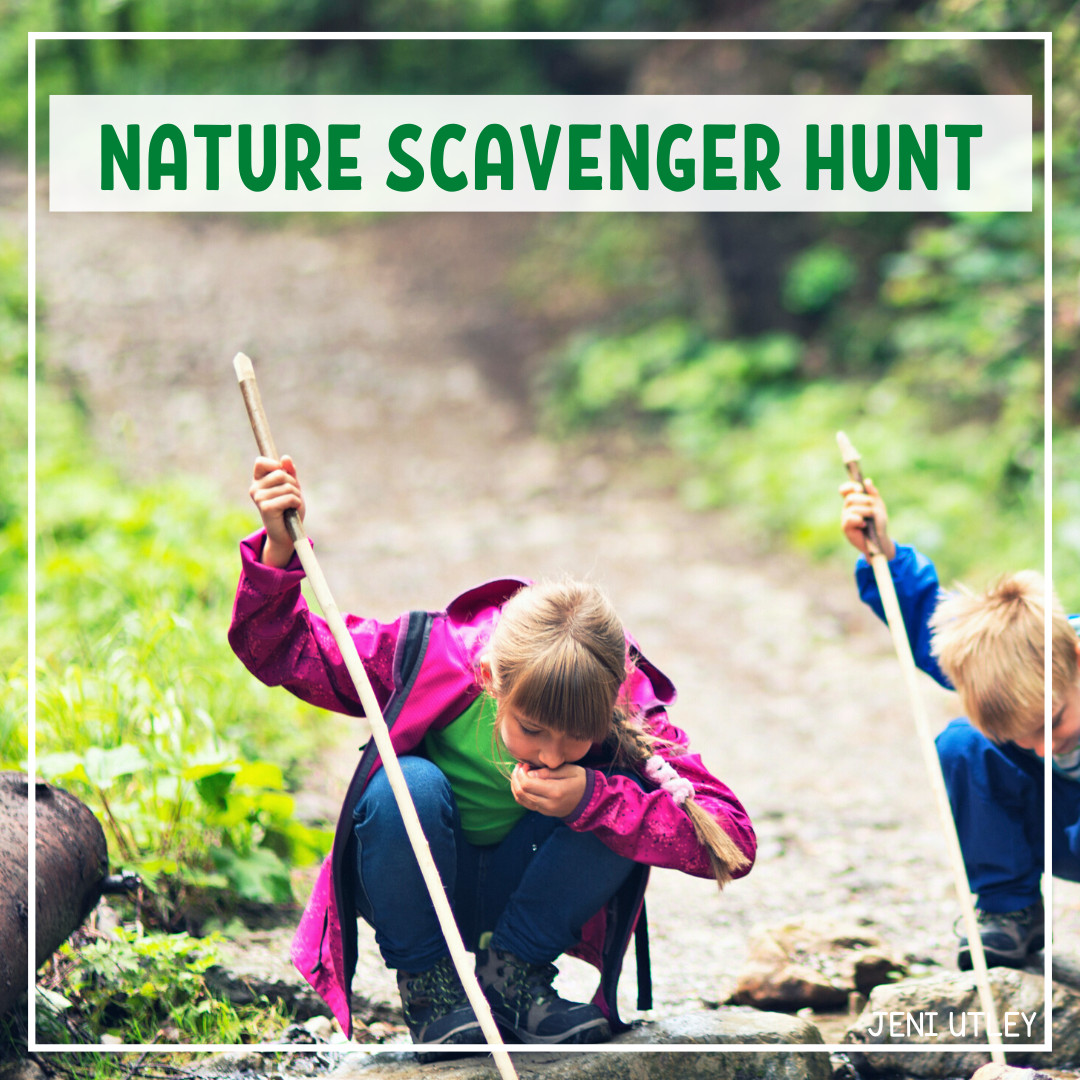 Nature Scavenger Hunt: Preschool Fitness and Science Activity